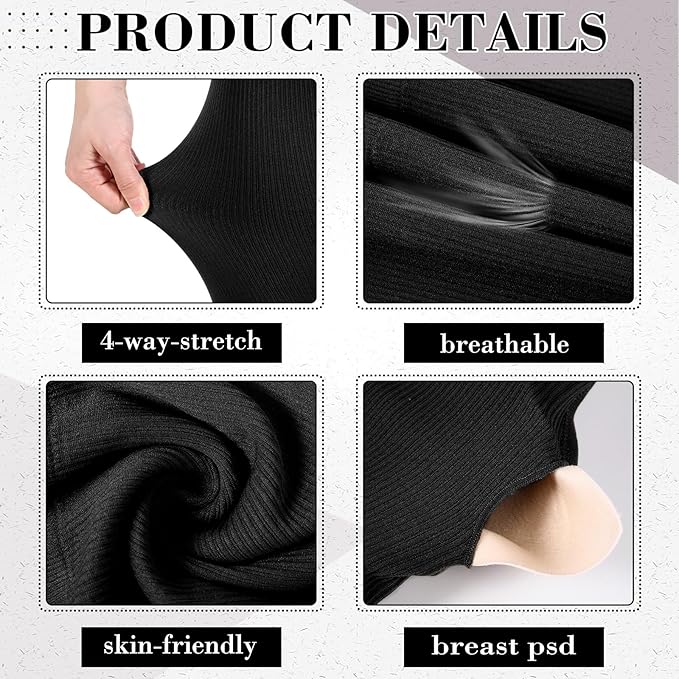 4 Pcs Women's Workout Sets Pilates Exercise Outfit Ribbed Scoop Neck Sports Bra Shorts Leggings Gym Clothes Set