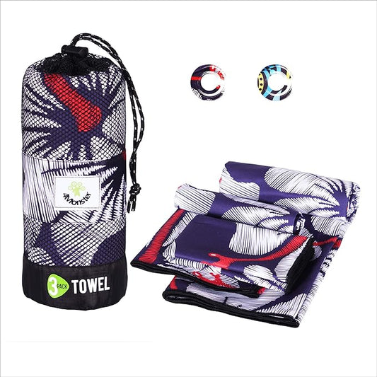 4Monster Camping Towels 3 Size at 1 Pack