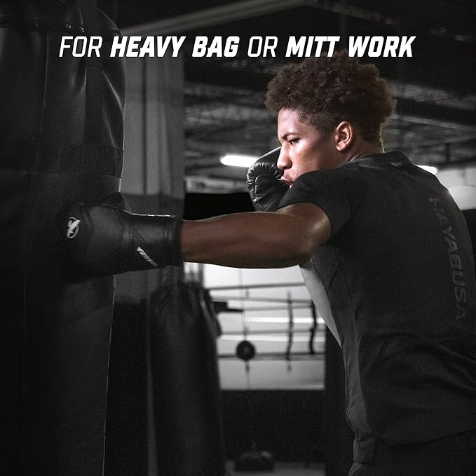 Hayabusa T3 Boxing Bag Gloves for Men and Women, Open Thumb