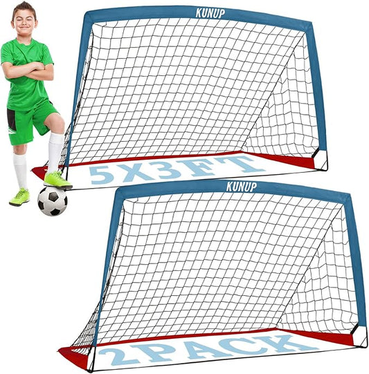Kids Soccer Goals for Backyard 5×3, 6×4, 6×4, 9×5FT 9×5FT 2 2 Pieces
