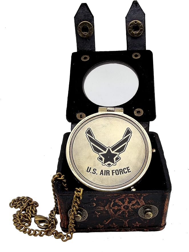 5MoonSun5's US AIR FORCE Engraved Brass Military Compass