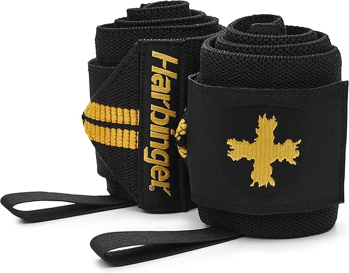 Harbinger Red Line 18-Inch Weightlifting Wrist Wraps for Men and Women (Pair)