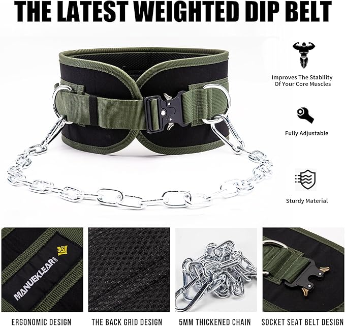 MANUEKLEAR Quick Locking Dip Belt 40 inchs