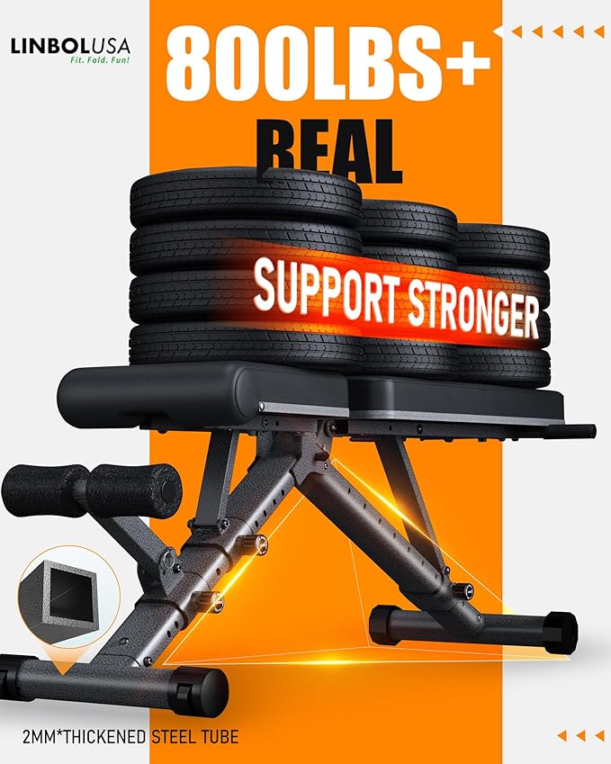 Adjustable Weight Bench for Home - Workout Bench