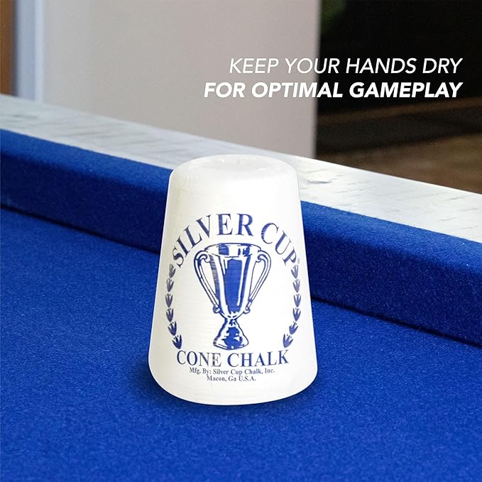 Hathaway Silver Cup Cone Talc Chalk, White