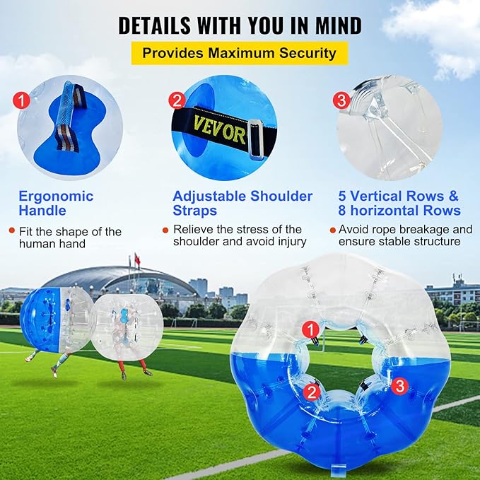 Happybuy Bumper Bubble Soccer Ball 5 FT (1.5 m) 5 Min,