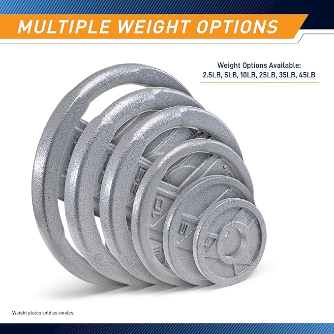 Marcy Classic 2" Cast Iron Olympic Grip Plates