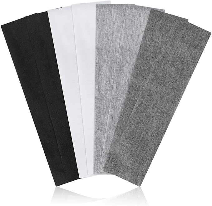 Headbands for Women Non Slip, Stretchy Sweat Headband for Workout Yoga Running, Head Bands for Women's Hair - 8 Pack