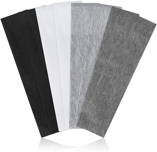 Headbands for Women Non Slip, Stretchy Sweat Headband for Workout Yoga Running, Head Bands for Women's Hair - 8 Pack