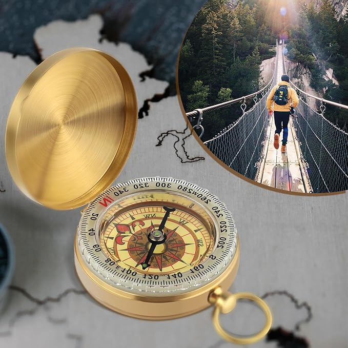2pcs Survival Compass for Hiking