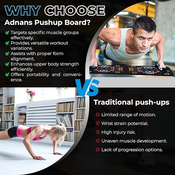 54 in 1 Upgraded Foldable Push up Board