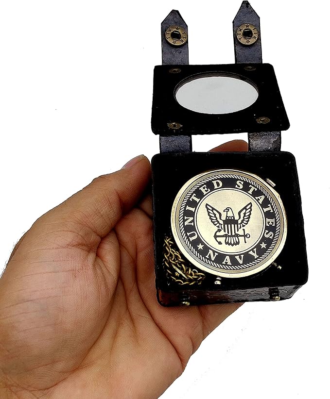 5MOONSUN5's US Navy Engraved Brass Military Compass Nautical