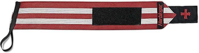 Harbinger Red Line 18-Inch Weightlifting Wrist Wraps for Men and Women (Pair)