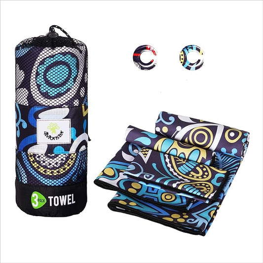 4Monster Camping Towels 3 Size at 1 Pack