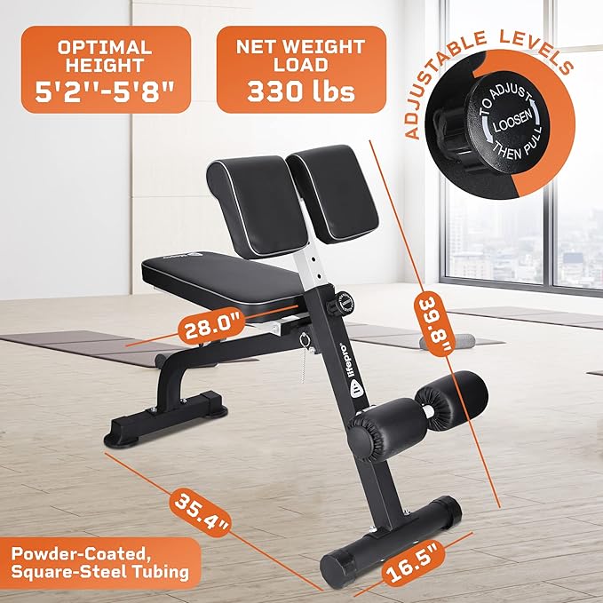 Lifepro Roman Chair Hyperextension Bench