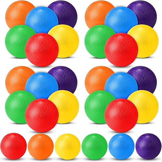 Macarrie 30 Pcs Playground Balls 6 Inches Dodgeball