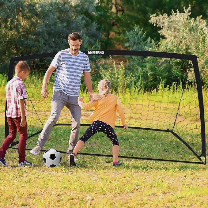 6x4FT / 9x5FT Kids Soccer Goal for Backyard