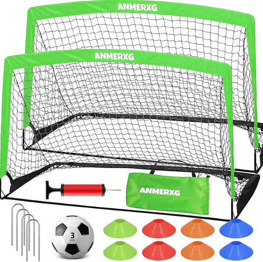 6x4FT / 9x5FT Kids Soccer Goal for Backyard