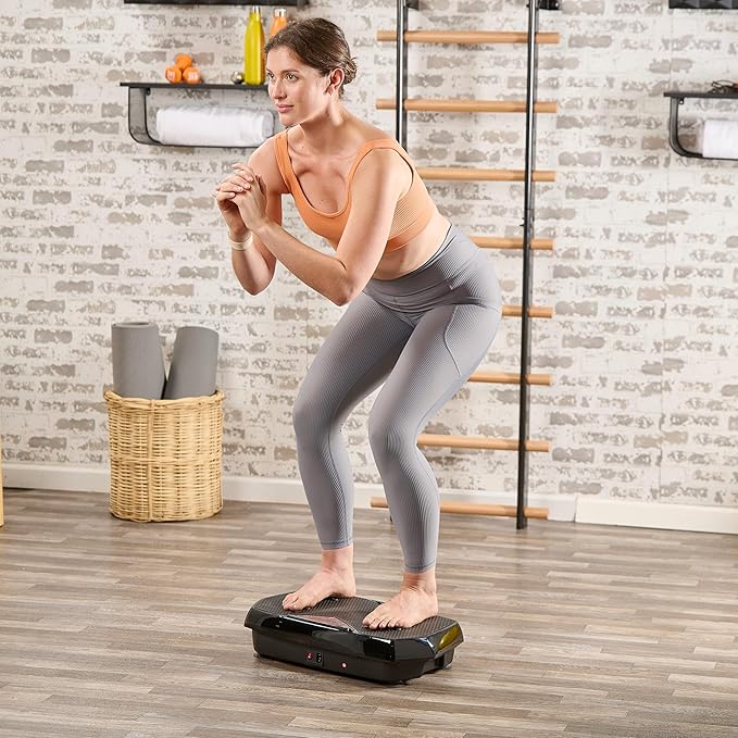 Lifepro Vibration Plate Exercise Machine with Magnetic Acupoints - Full Body Vibration Platform for Beginners and Recovery - Ideal Lymphatic Drainage Massager for Muscle Toning and Overall Fitness