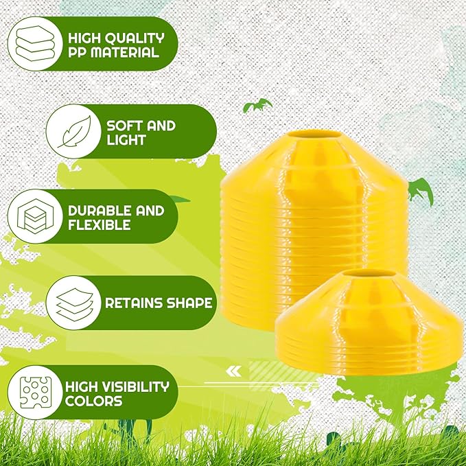 30 Pcs Disc Cones Training Cones Agility Soccer