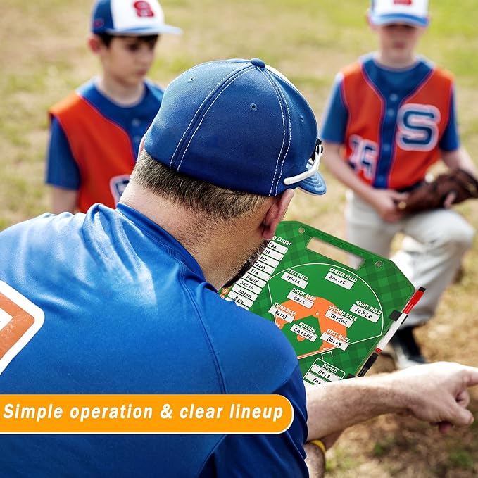 Magnetic Baseball Lineup Board，Baseball Lineup Cards Baseball Lineup 40 Sheets