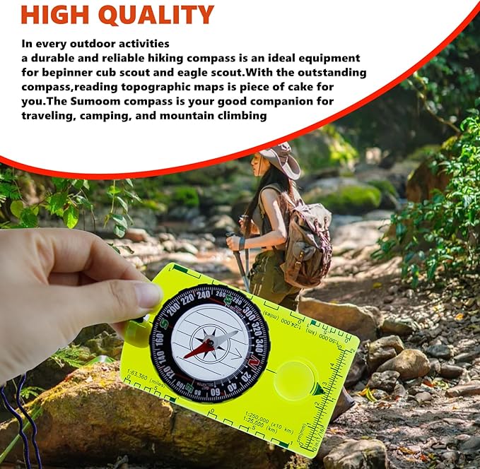 2 Pieces Orienteering Compass