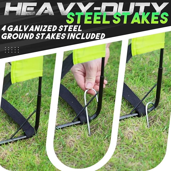 Kids Soccer Goals for Backyard 5×3, 6×4, 6×4, 9×5FT 9×5FT 2 2 Pieces