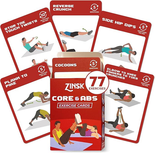 Abs and Core Exercise Cards – 75+ Workout