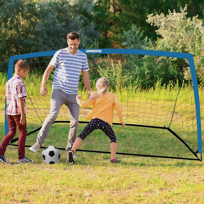 6x4FT / 9x5FT Kids Soccer Goal for Backyard