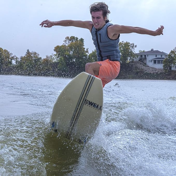 Mens Neoprene Wakesurf Comp Vest - Designed Exclusively for Wake Surfing, but Great for All Other Watersports Activities!