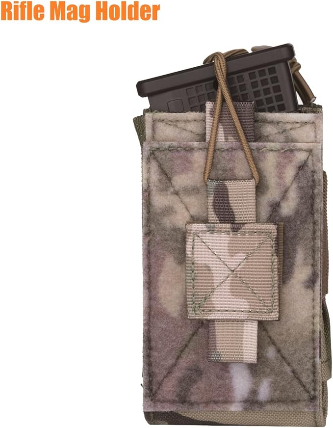 Adjustable Radio Pouch MOLLE Radio Holder for Tactical 5.56mm 7.62mm 7.62mm Magazine