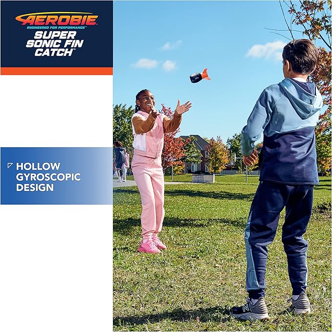 Aerobie Super Sonic Fin Catch Football Toy 8 &