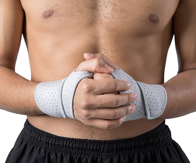 HiRui 2 Pack Wrist Compression Strap and Wrist Brace Sport Wrist Support for Fitness, Weightlifting, Tendonitis, Carpal Tunnel Arthritis, Pain Relief-Wear Anywhere-Adjustable (Gray)