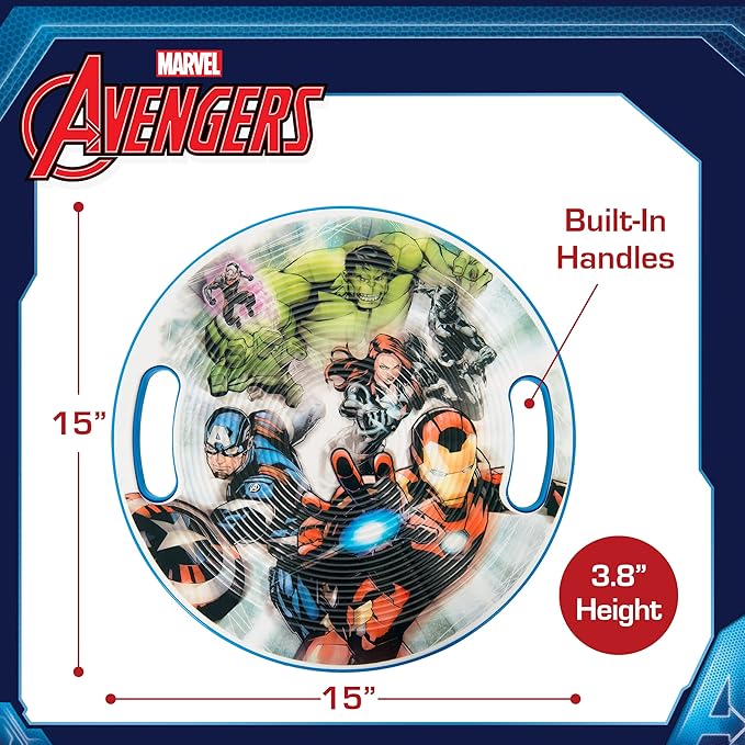 Marvel Avengers Exercise Balance Board, Kids Wobble Balancing Board Exerciser for Core Training, Blue, 15 Inch Diameter