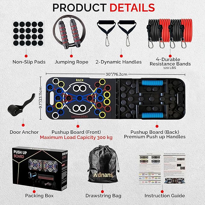 54 in 1 Upgraded Foldable Push up Board