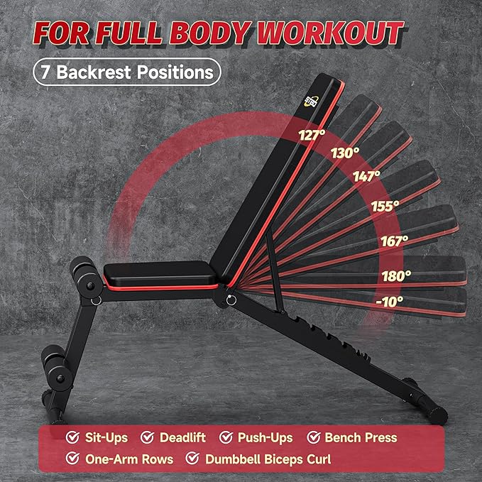 Adjustable Folding Weight Bench