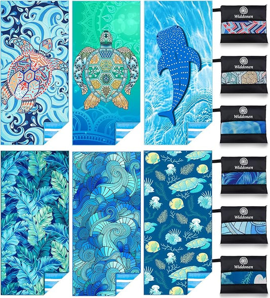 Microfiber Lightweight Thin Beach Towel Sand Free Quick