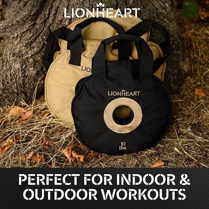 Lionheart Sand Weight Plates 10, 15, 15, 25, 25, 35, 35, 45 45 lb 2 Unfilled