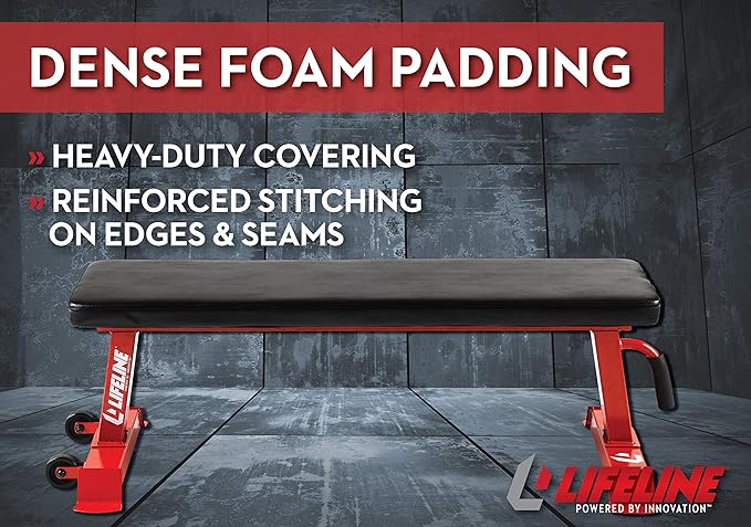 Lifeline Flat Weight Bench Heavy Duty 11-Gauge Steel