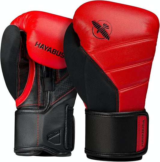 Hayabusa T3 Boxing Gloves for Men and Women Wrist and Knuckle Protection, Dual-X Hook and Loop Closure, Splinted Wrist Support, 5 Layer Foam Knuckle Padding