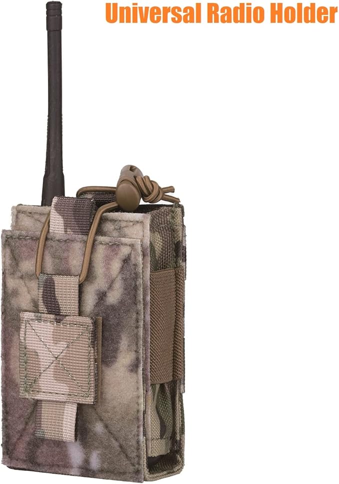 Adjustable Radio Pouch MOLLE Radio Holder for Tactical 5.56mm 7.62mm 7.62mm Magazine