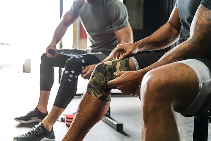 Harbinger Red Line 78-Inch Knee Wraps for Weightlifting (Pair)