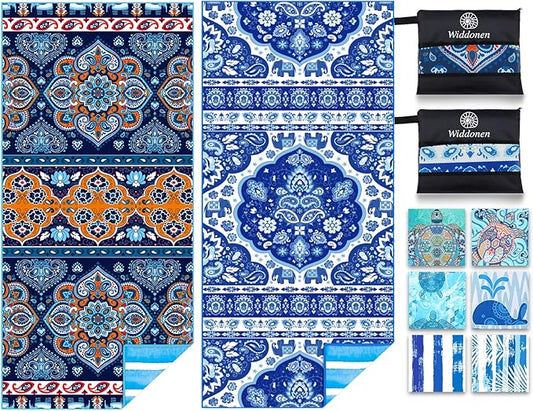 Microfiber Lightweight Beach Towel Sand Free Quick Dry