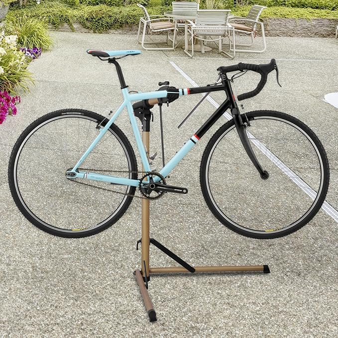 Heavy Duty Electric Bike Repair Stand Max 110 lbs, Portable Aluminum Bicycle Stand Manintenance Workstand,Suitable for Any BIke, Heavy E-Bike, Mountain Bike and Road Bike etc