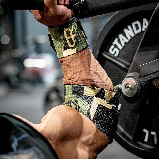 Heavy Duty Premium Wrist Wraps, More Elasticity, Reinforced Stitching, Extra Wide Strap, Strong Thumb Loop, Larry Wheels Weightlifting Wraps