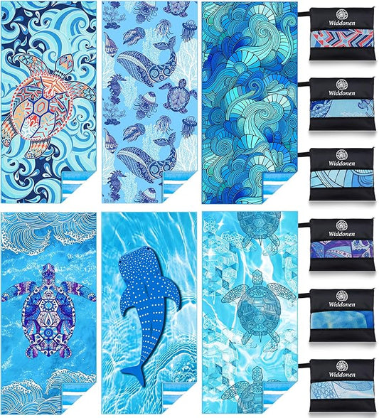 Microfiber Lightweight Thin Beach Towel Sand Free Quick