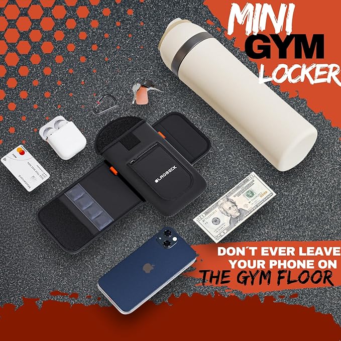 Magnetic Water Bottle Sleeve Bag and Large Pocket 4 Magnets