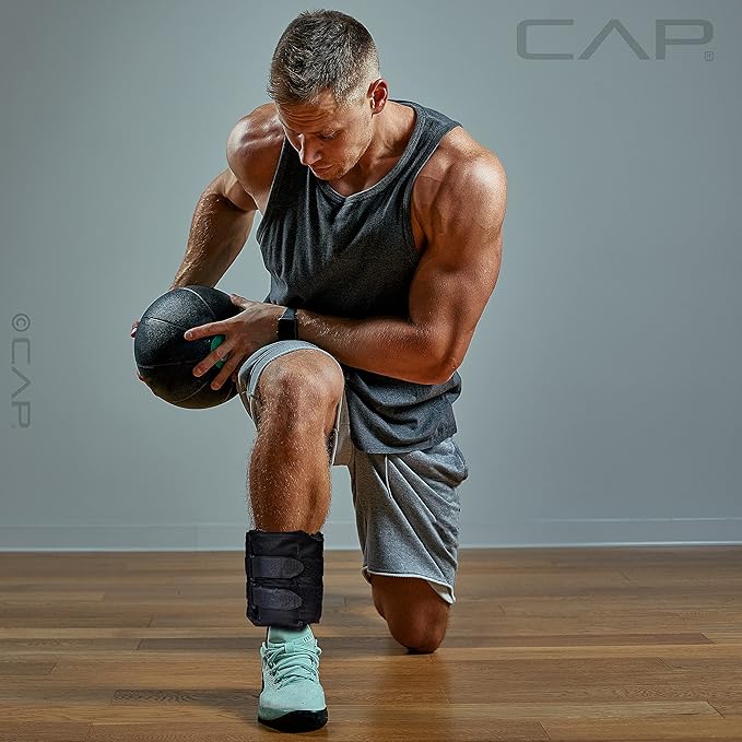 CAP Barbell Adjustable Ankle Weights 10-20lb Pair