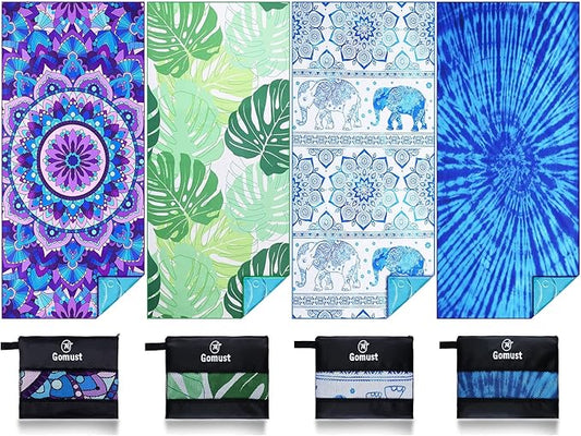 4 Pack Lightweight Thin Beach Towel Oversized 71"x32"