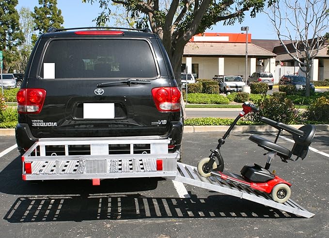 MAXXHAUL 70275 Aluminum Cargo Carrier | With 60" Folding Ramp | 53.5" x 29"